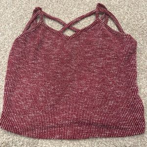 Bozzolo top maroon knitted girl Sz Large